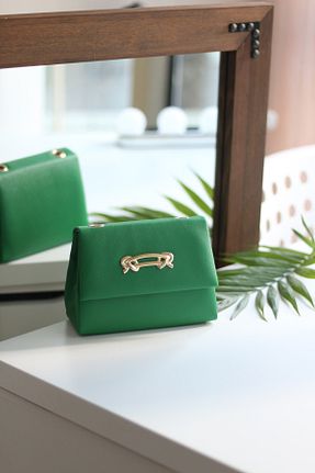 کیف مجلسی سبز زنانه چرم مصنوعی Moom Bag - کد 534772015