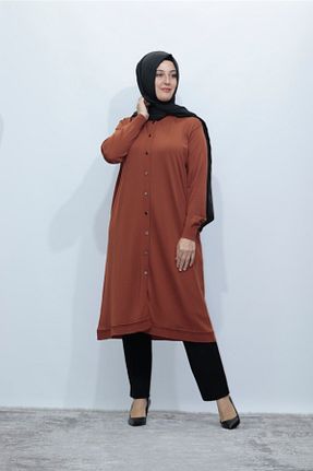 رویه حجاب نارنجی زنانه سایز بزرگ Zey&Ka Butik - کد 154107628