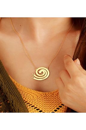 گردنبند نقره طلائی زنانه 925 عیار GÜMÜŞ - کد 602329735