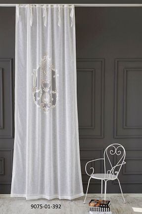 پرده توری نباتی ریل دار CASA NATURALE - کد 127443076