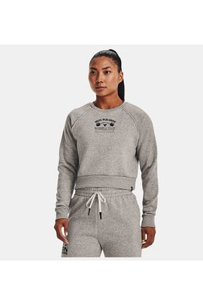 سوئیشرت اسپرت طوسی زنانه رگولار Under Armour - کد 336116551