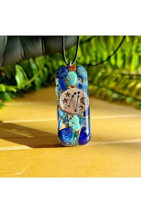 گردنبند جواهر آبی زنانه سنگ طبیعی Singincraft - کد 635071680