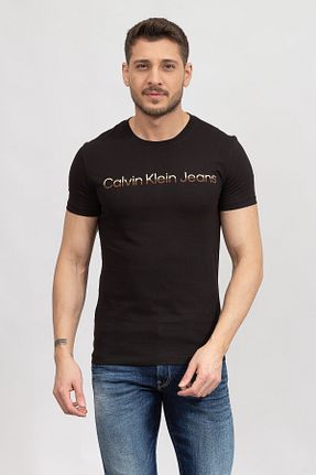 تیشرت مشکی مردانه رگولار Calvin Klein - کد 635151319