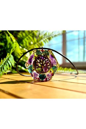 گردنبند جواهر متالیک زنانه سنگ طبیعی Singincraft - کد 635270809