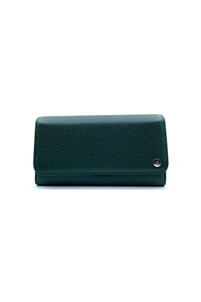 کیف پول سبز زنانه ابعاد کوچک EMİNSA DERİ - کد 43805103