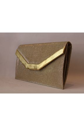 کیف پورتفوی و کلاچ طلائی زنانه پلی اورتان Vera - کد 43871791