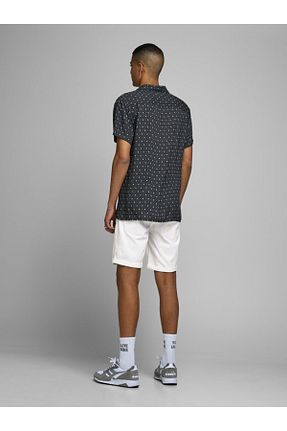 شلوارک و برمودا سفید مردانه پنبه - الاستین Jack & Jones - کد 675191457
