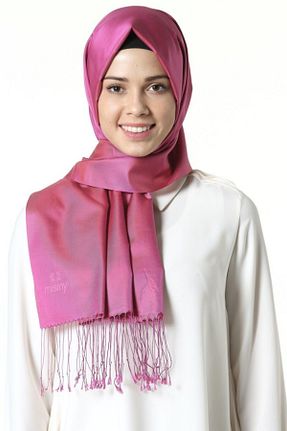 شال صورتی زنانه ابریشم Misiny - کد 44602323