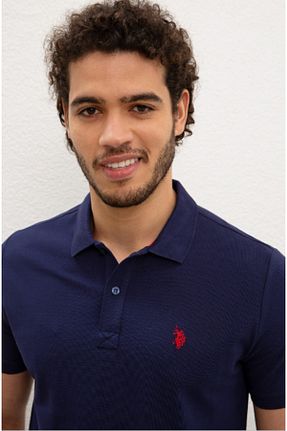 پولوشرت سرمه ای مردانه پنبه ای U.S. Polo Assn. - کد 45026957