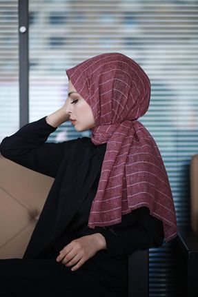 شال صورتی زنانه پنبه ای Levidor - کد 53531614