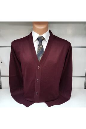 رویه سایز بزرگ زرشکی مردانه اکریلیک ÇUKUROVA TRİKO - کد 83092238