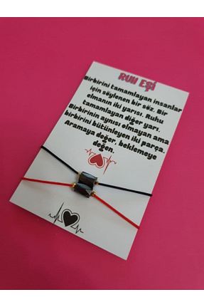 دستبند جواهر قرمز زنانه سنگ طبیعی GÜMÜŞTEL EL SANATLARI - کد 82838029