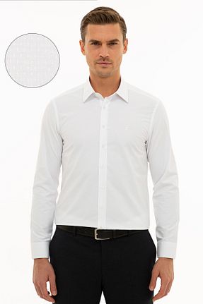 پیراهن سفید مردانه اسلیم فیت Pierre Cardin - کد 57542330