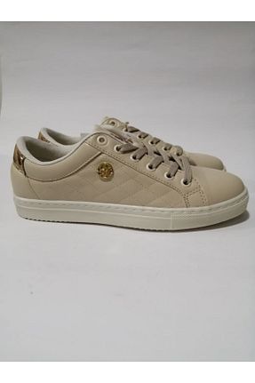 کفش اسنیکر بژ زنانه بند دار U.S. Polo Assn. - کد 635013703