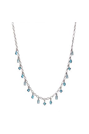 گردنبند جواهر آبی زنانه سنگ stylishaccessories - کد 635476617