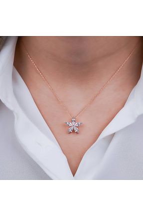 گردنبند نقره سفید زنانه 925 عیار Marshmello Silver & Jewelry - کد 635537698