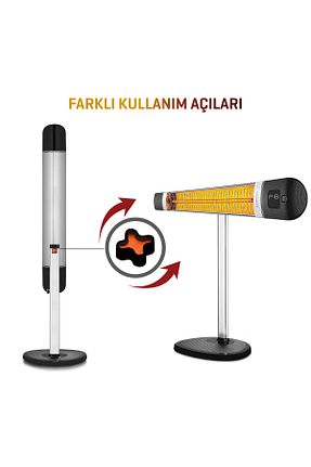 بخاری برقی مشکی Luxeva - کد 168264229