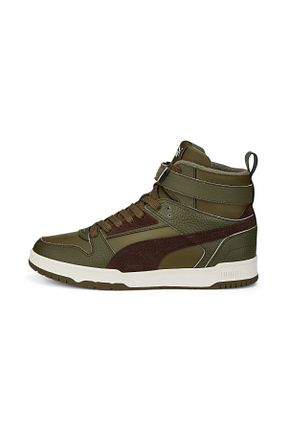 کفش اسنیکر سبز مردانه بند دار Puma - کد 635355498