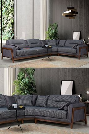 ست گوشه ای سرمه ای Keten Eymense - کد 97212142