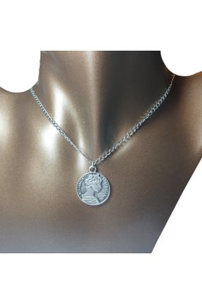 گردنبند جواهر طوسی زنانه فلزی کد 154939620