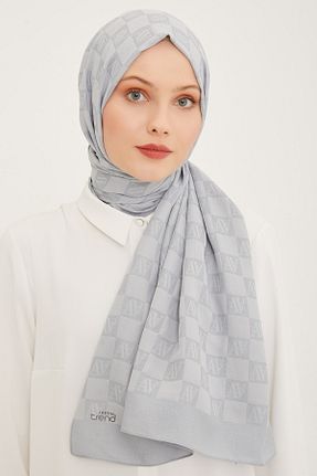 شال طوسی زنانه پنبه پلی استر Armine - کد 635270065