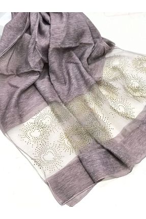 شال بنفش زنانه پنبه ای Jasmin - کد 635693545