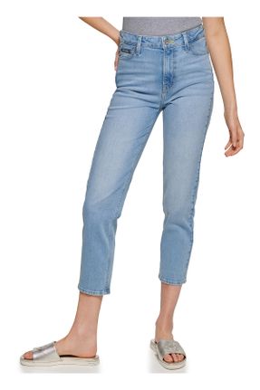 شلوار جین سرمه ای زنانه فاق بلند جین استاندارد کد 635341300