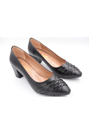 کفش پاشنه بلند کلاسیک مشکی زنانه چرم مصنوعی Park Moda - کد 466031894