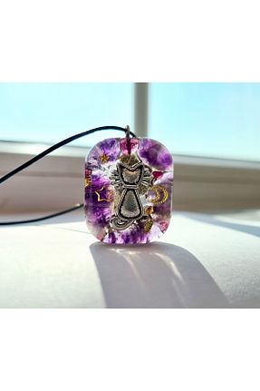گردنبند جواهر بنفش زنانه سنگ طبیعی Singincraft - کد 636335895