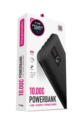پاور بانک مشکی 7900 - 11500 Powerway - کد 242262985