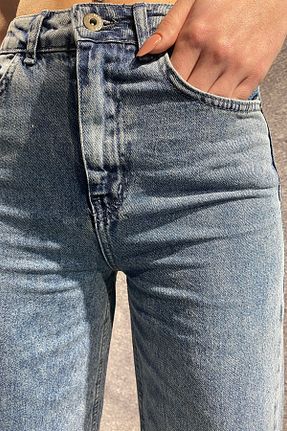 شلوار جین آبی زنانه پاچه لوله تفنگی Trn JNS - کد 636413654