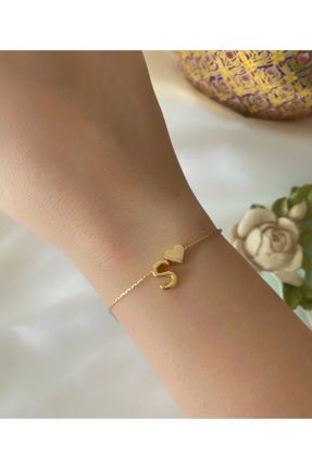 دستبند جواهر طلائی زنانه روکش طلا کد 636578580