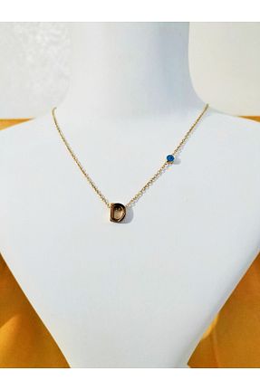 گردنبند استیل ( فولاد ) زرد زنانه استیل (فولاد) AKSESUARIM - کد 637007574