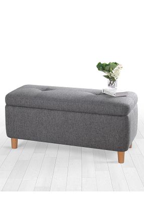 پوف و نیمکت طوسی 45 x 100 Lorence Home - کد 636402192