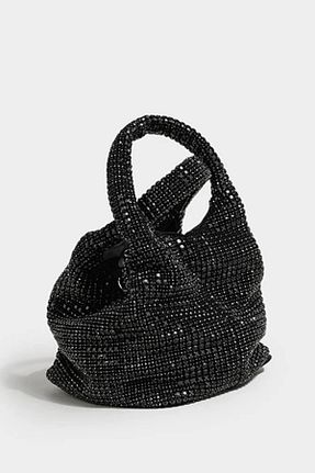 کیف مجلسی مشکی زنانه پارچه ای Moom Bag - کد 635949186