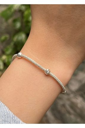 دستبند نقره زنانه 950 عیار KAZZAZE - کد 65458739