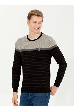 پلیور مشکی مردانه ساده U.S. Polo Assn. - کد 637096097