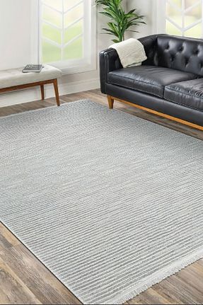 فرش طوسی قابل شستشو Crea Halı - کد 63549481