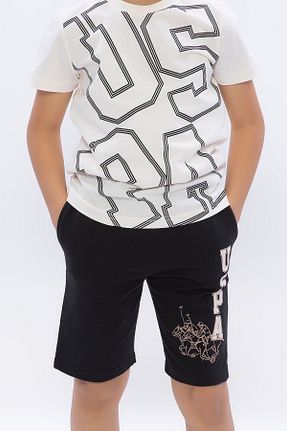 ست بالاتنه و پائین تنه بژ بچه گانه %100 پنبه U.S. Polo Assn. - کد 637465655