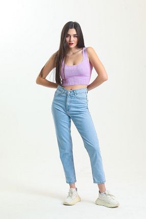 شلوار جین متالیک زنانه رگولار Trn JNS - کد 637528426