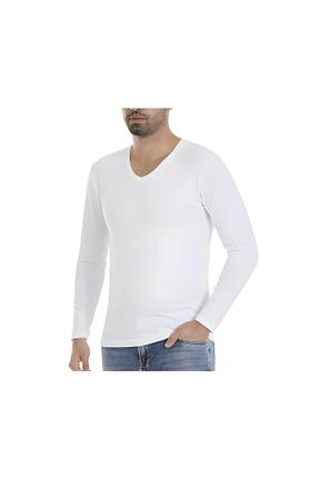 بادی سفید مردانه یقه هفت araç yıldız - کد 637539703