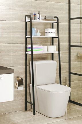 قفسه حمام سفید چوب EGEMEV - کد 637015682