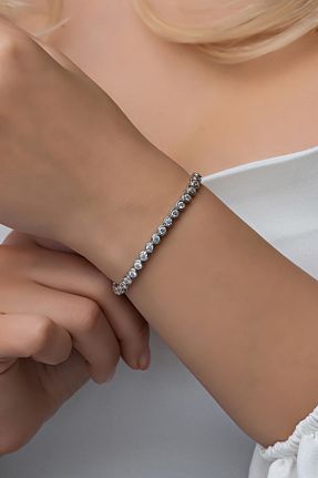 دستبند نقره سفید زنانه 925 عیار NEREZE - کد 638082204