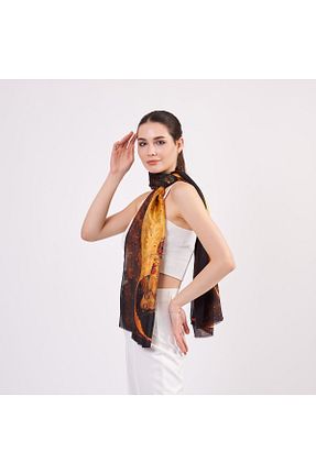 دستمال گردن زرد زنانه ابریشم Nomads Felt - کد 637250399