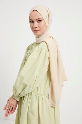 روسری بژ پنبه پلی استر Gülsoy - کد 637317768