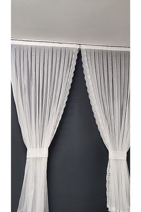 پرده توری سفید ریل دار DNZEVGEREÇLERİ - کد 637857359