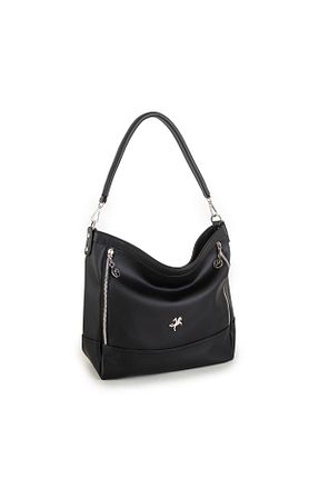 کیف دوشی مشکی زنانه چرم مصنوعی Nas Bag - کد 637918322