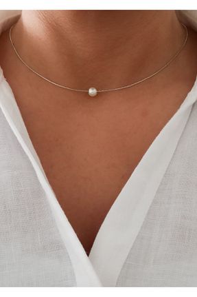 گردنبند جواهر زنانه مروارید DENİZDENAL - کد 174781969