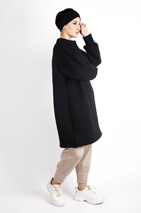 تونیک حجاب مشکی زنانه پنبه ای two in sis - کد 637320920