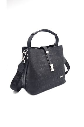 کیف دوشی مشکی زنانه چرم مصنوعی Just Polo - کد 234004523